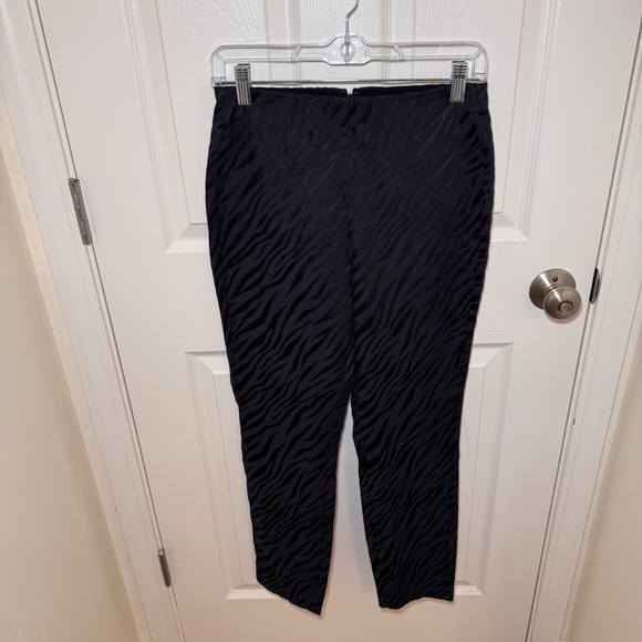 Rag & Bone Zebra Print High Rise Pull On Straight Leg Pants - Picture 3 of 11